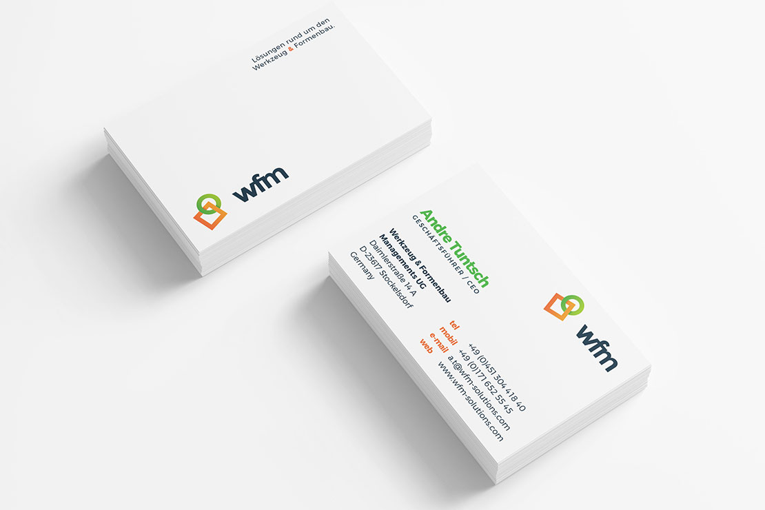 Corporate Design, Printdesign und Responsive Webdesign für wfm