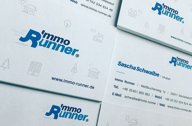 Marken­entwicklung, Logodesign und Corporate Design für Immo Runner