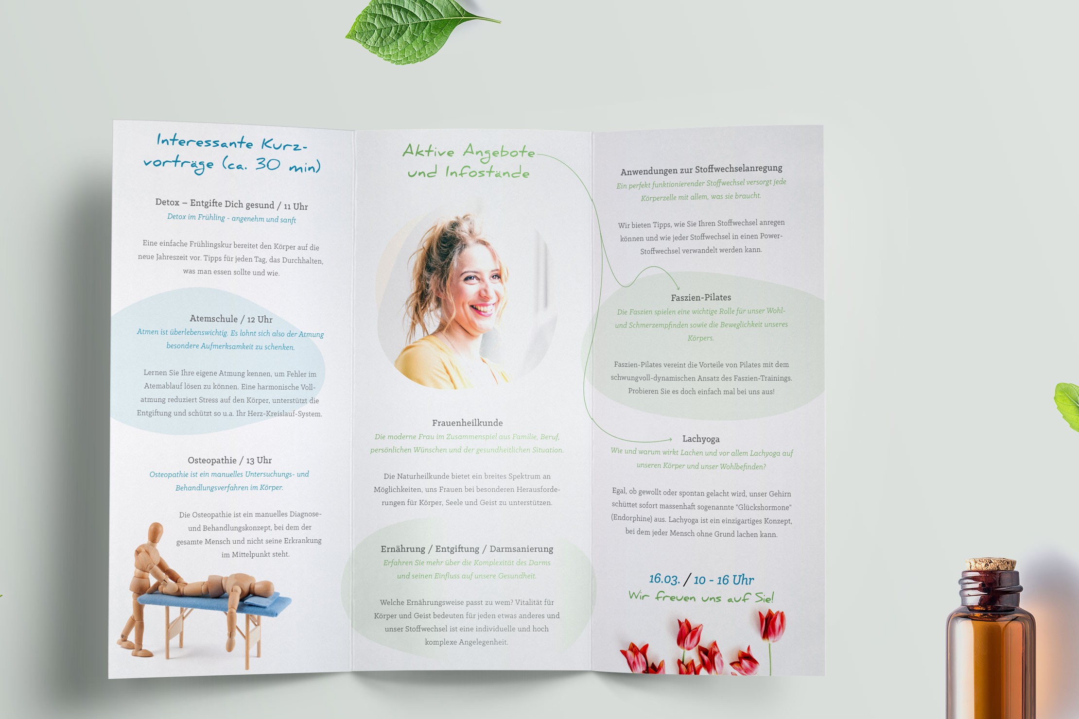 Printdesign Naturheilpraxis für Naturheilkunde und Osteopathie