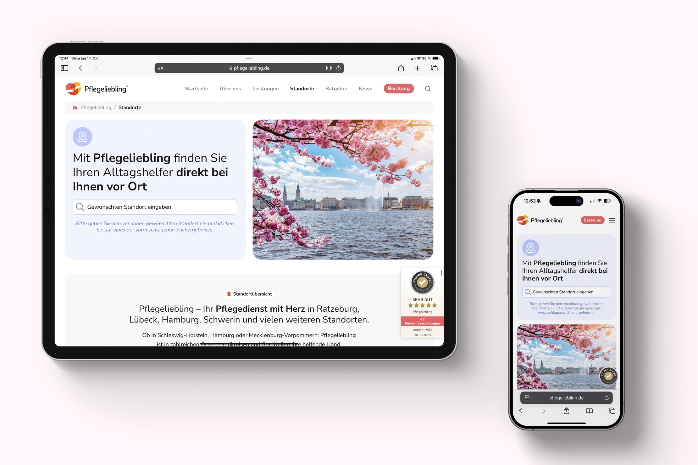 Website-Relaunch, neues Webdesign, neue Website mit dem Contao CMS für Pflegeliebling Website-Relaunch, neues Webdesign, neue Website mit dem Contao CMS für Pflegeliebling