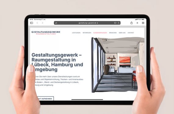 Corporate Design und Coming Soon Website für Gestaltungsgewerk
