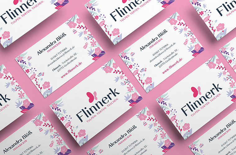 Markenentwicklung, Corporate Design, Printdesign und Werbetechnik für das Flinnerk