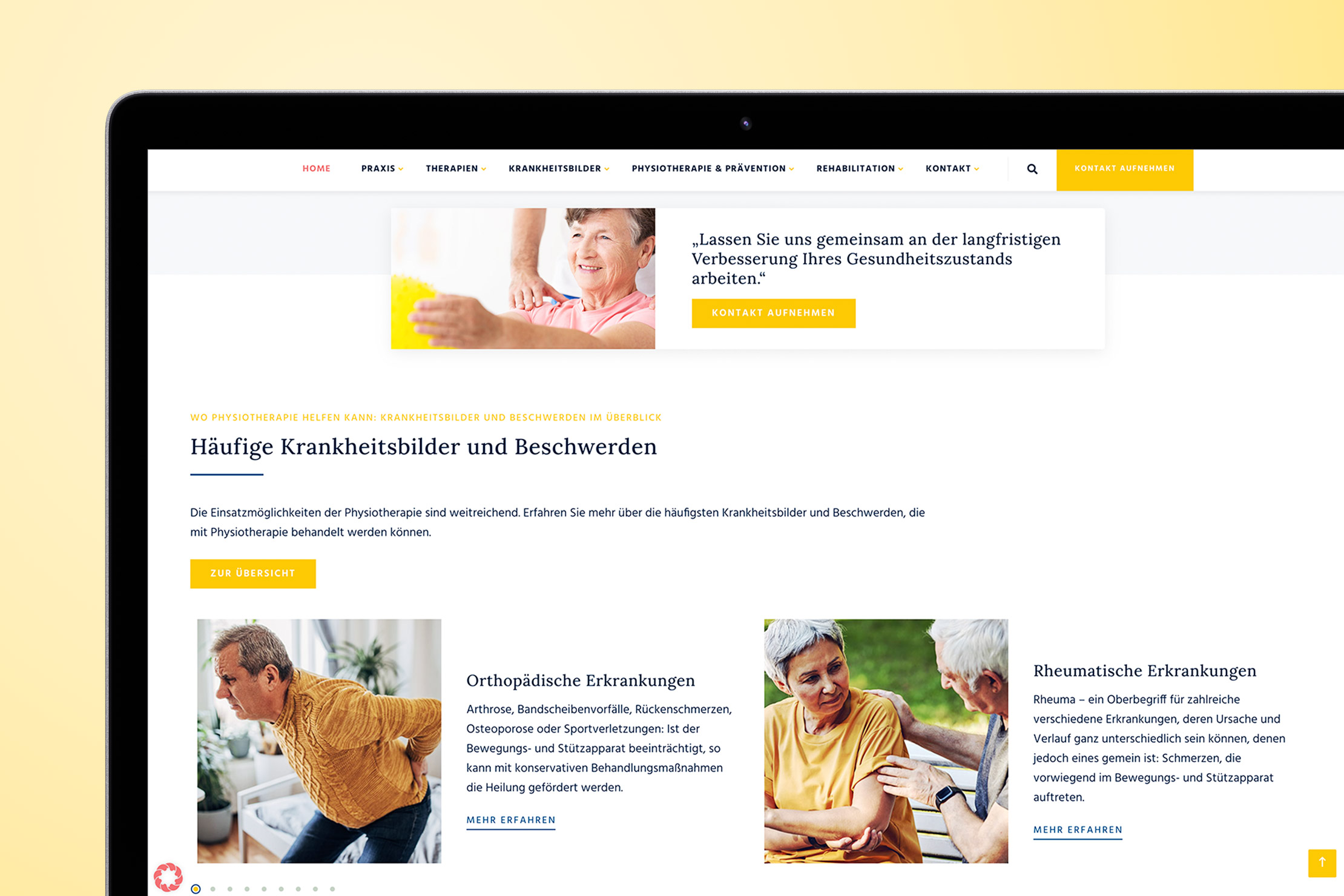 Websiteentwicklung mit Responsive Webdesign und WordPress CMS für die Physiotherapiepraxis Kurzaj