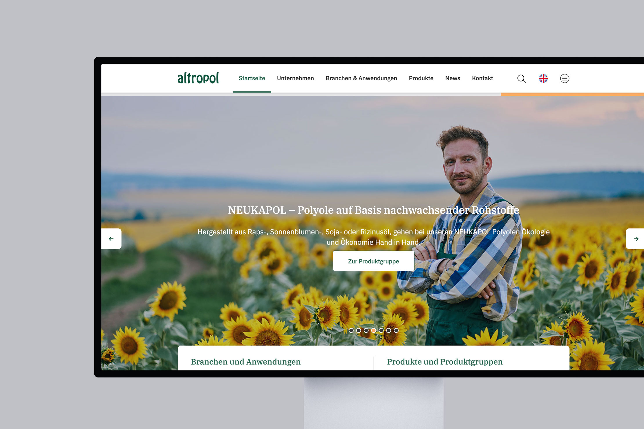 Altropol bilinguale Contao Website im Responsive Webdesign