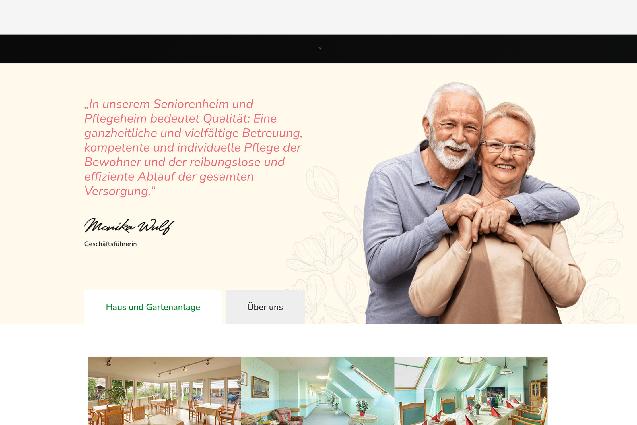 Websiteentwicklung und Responsive Webdesign mit dem Wordpress CMS für das Seniorenpflegezentrum am Sund in Großenbrode