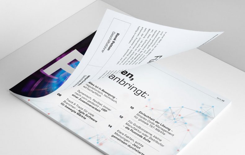 Neues PR- und Broschürenkonzept für die Fluxcode GmbH